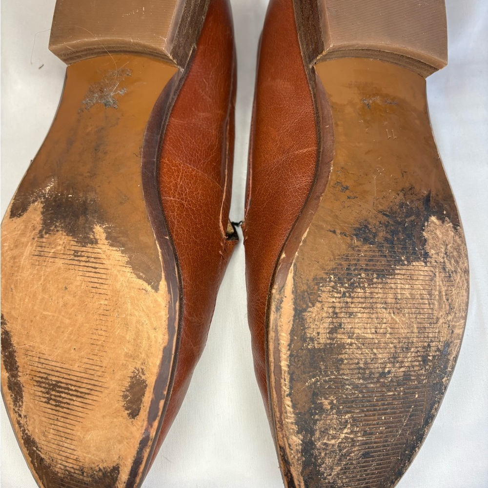 Madewell Womens Brown Leather Loafers - Picture 6 of 6